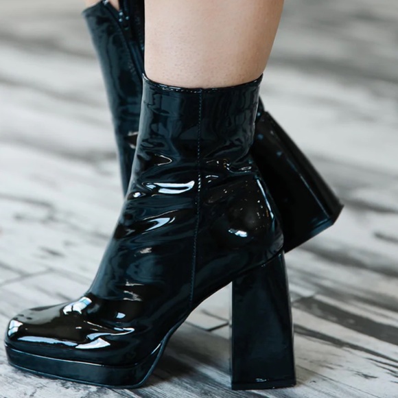 Millie Patent Booties - Picture 3 of 6